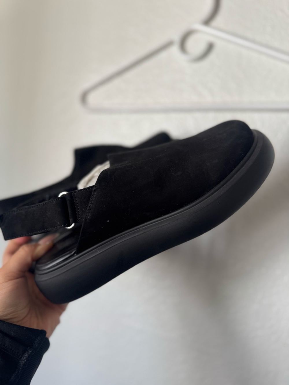 Vagabond Black Suede Slip-On Loafers
